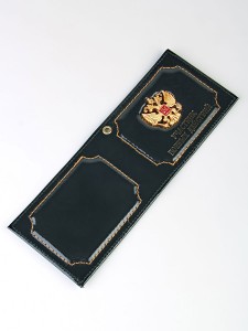 YR-088 Обложка для удостоверения "Участник боевых действий " с металл гербом