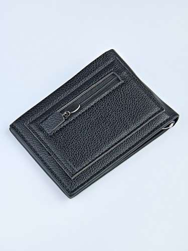 YS Зажим для денег с кошельком "102" (эко-кожа)