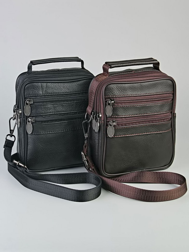 Сумка мужская мини "808#" б/н (нат. кожа)