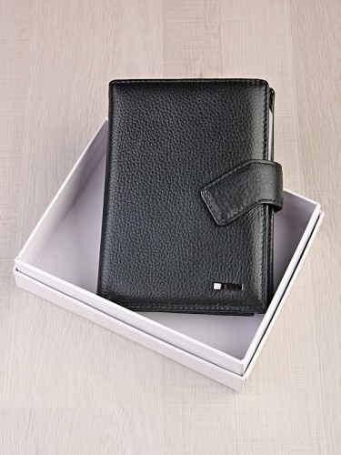  YK Обложка 3в1 "080B" б/н (нат. кожа) 