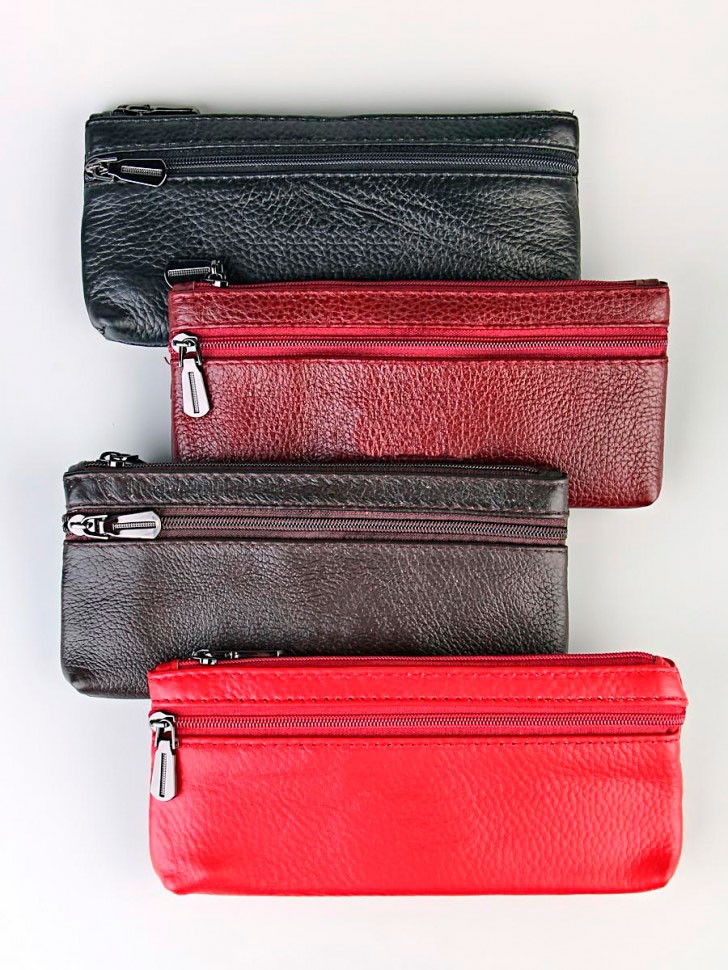 YA Кошелек-ключница Barez "085-2" 2 молнии б/н