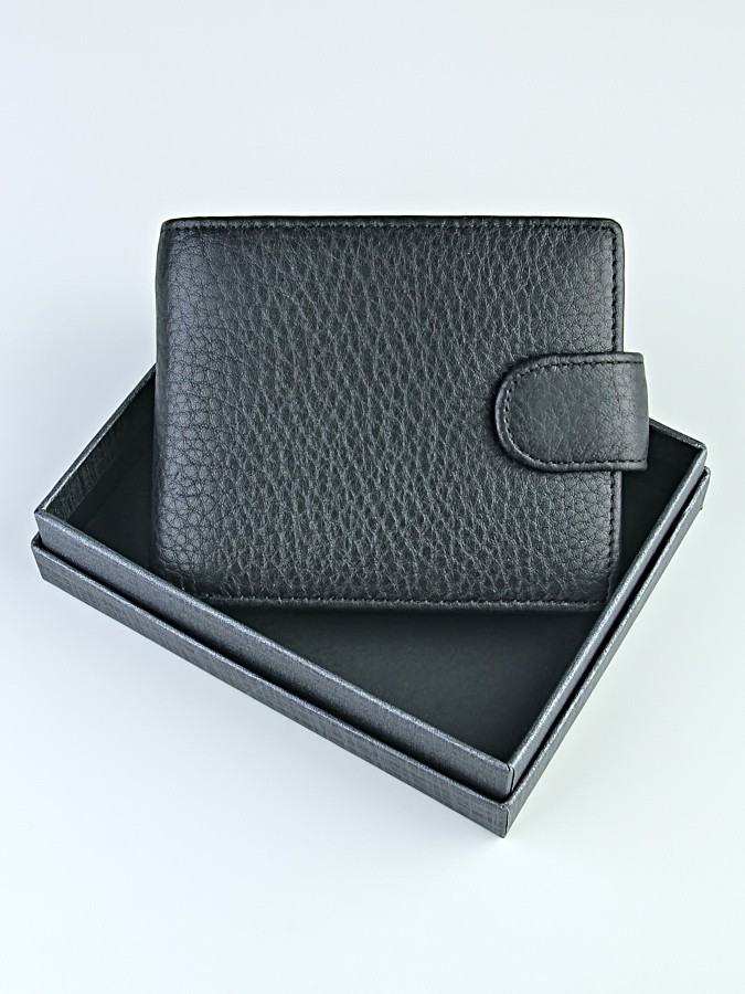 YK  Портмоне мужское "Barez 001-208-0611" б/н (нат. кожа)