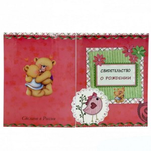 YQ-18 Обложка на свидетельство о рождении А4