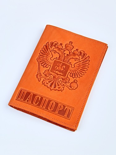 YR Обложка на паспорт герб большой (КРС/нат.кожа) 