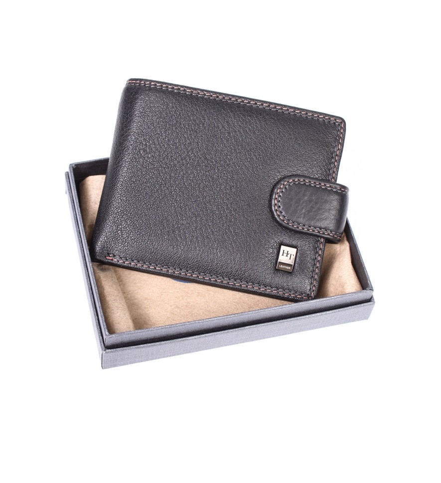 YK  Портмоне мужское HT 208-R0611 (нат. кожа)