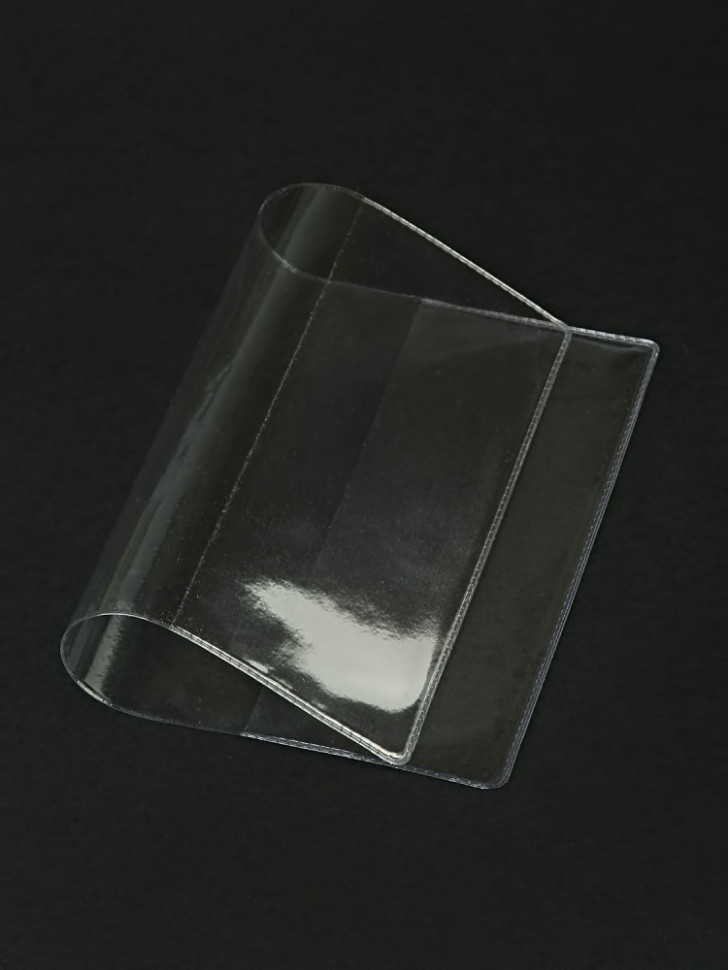 YW Обложка на паспорт 120 МКМ прозрачный "мягкая" (ПВХ)